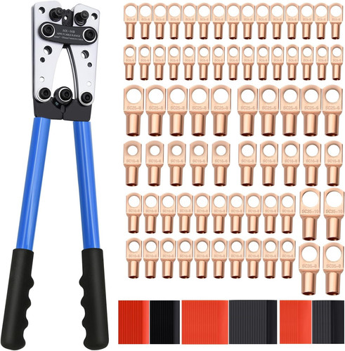 Cable lug crimping - crimping, with