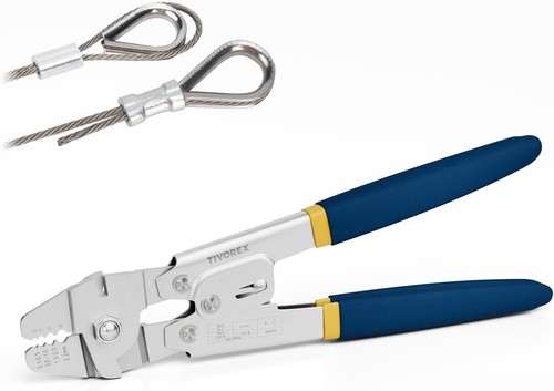 Wire rope crimping tool - crimping,