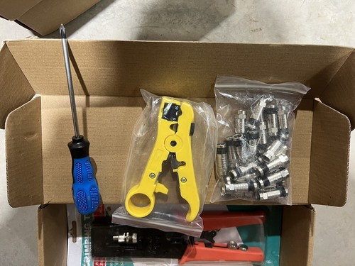 Coax cable crimping - cable, kit