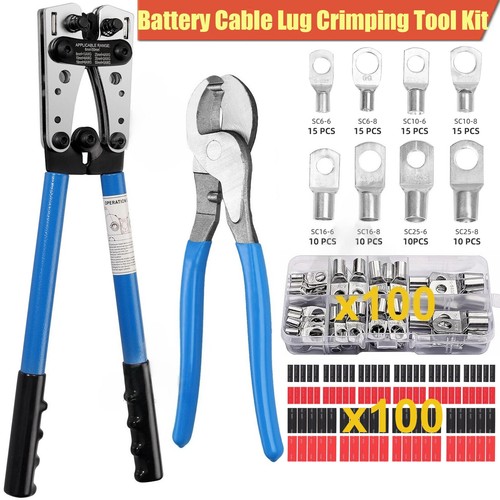 Crimping tool cable lug - cable,