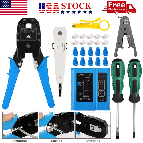 Rj45 crimping tool kit - kit, set