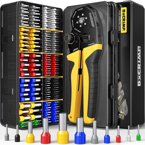 Hex ferrule crimping tool kit - hex,