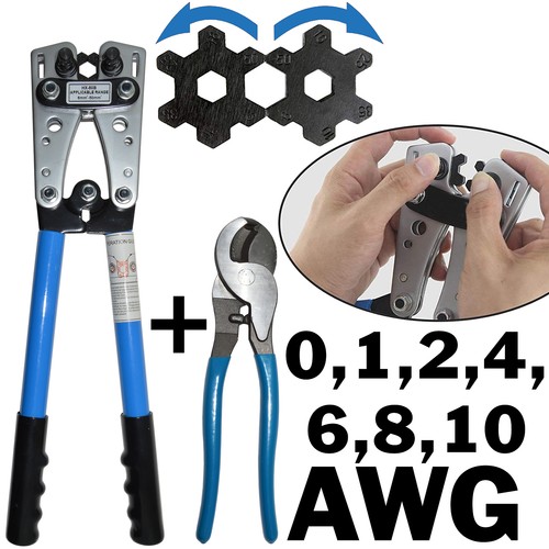 Wire crimper and - and, cable