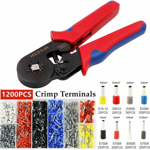 Ratchet ferrule crimping tool - crimping,