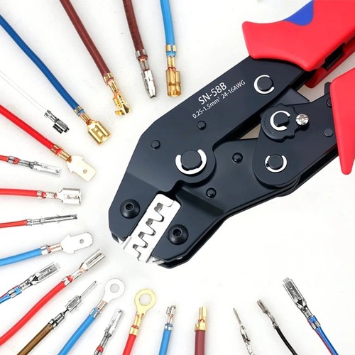 Ratchet crimping pliers - crimping,