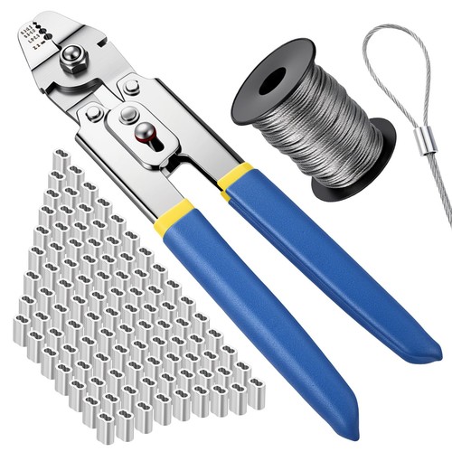 Wire rope crimping tool kit - crimping,